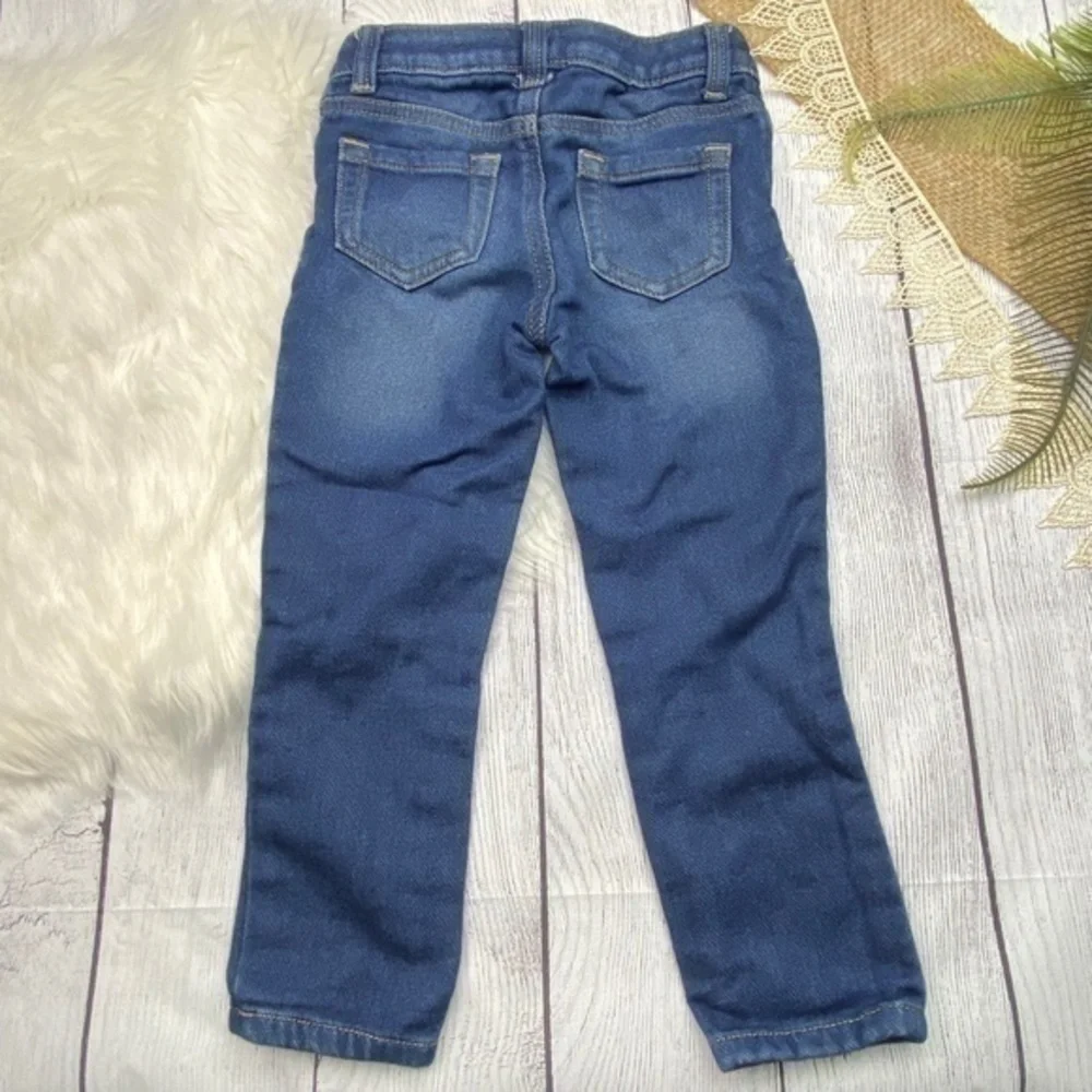Cherokee Girls Pants Size 5 Super Skinny Crop Soft Comfy Faux Denim Pants
